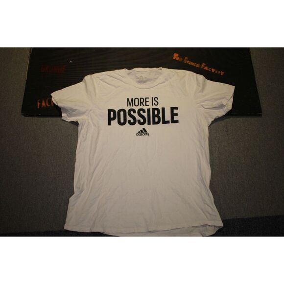 Adidas Amplifier Tee White T-Shirt "More is Possible" - Size XL - Picture 1 of 5